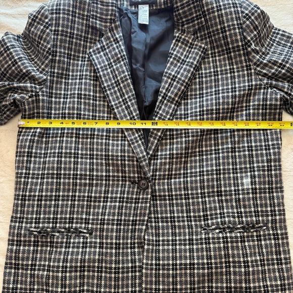Sag Harbor Woman Brown Plaid Blazer Size 18 - Picture 7 of 8